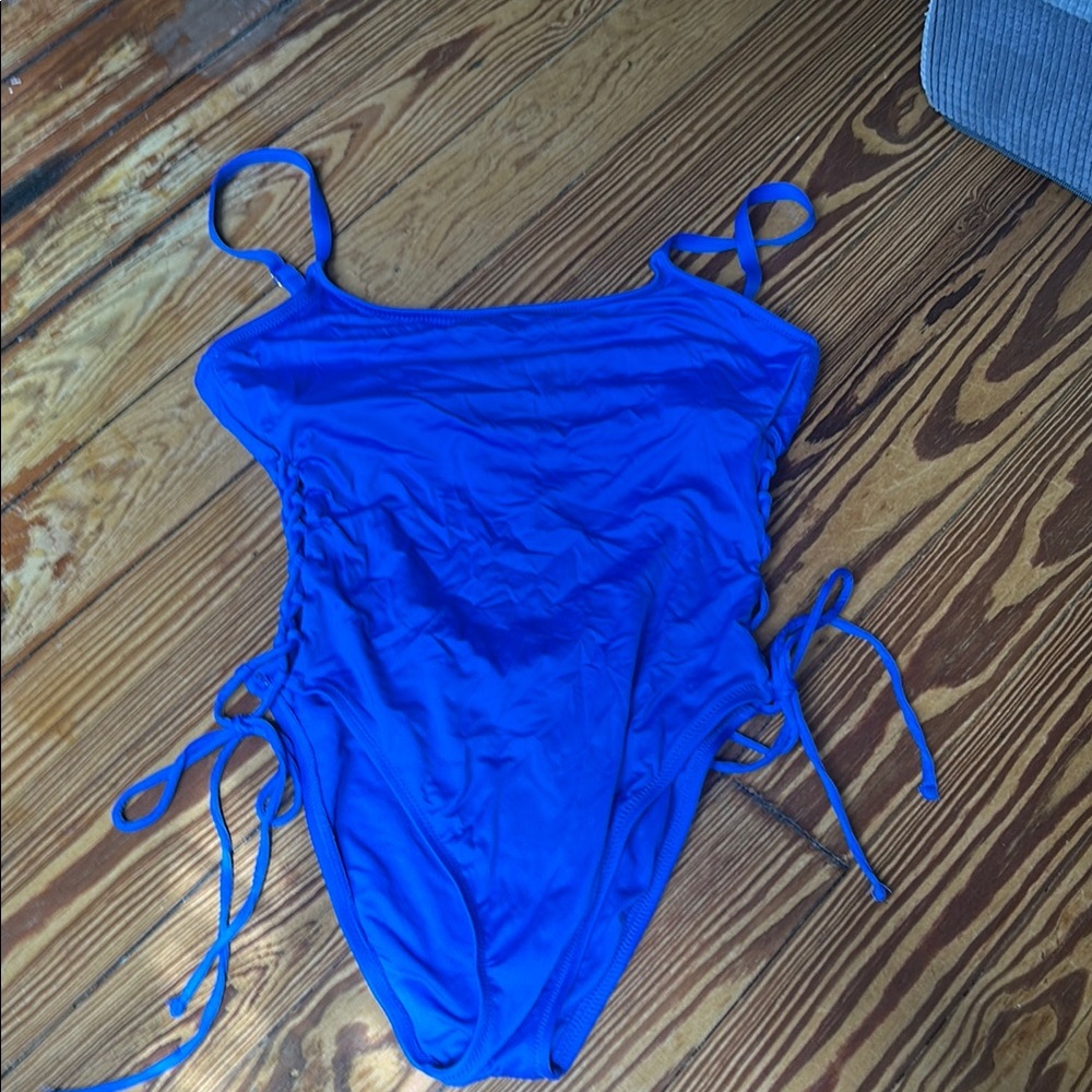 Vibrant Blue One-Piece Swimsuit